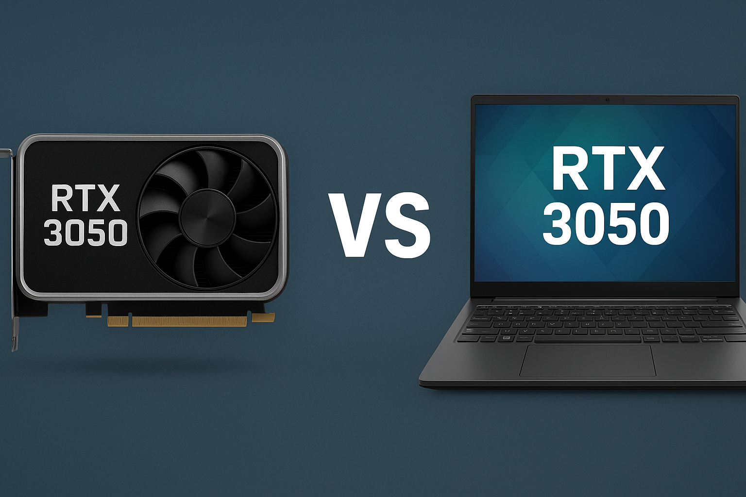 تفاوت کارت گرافیک Geforce Nvidia RTX 3050 در لپ‌تاپ و دسکتاپ
