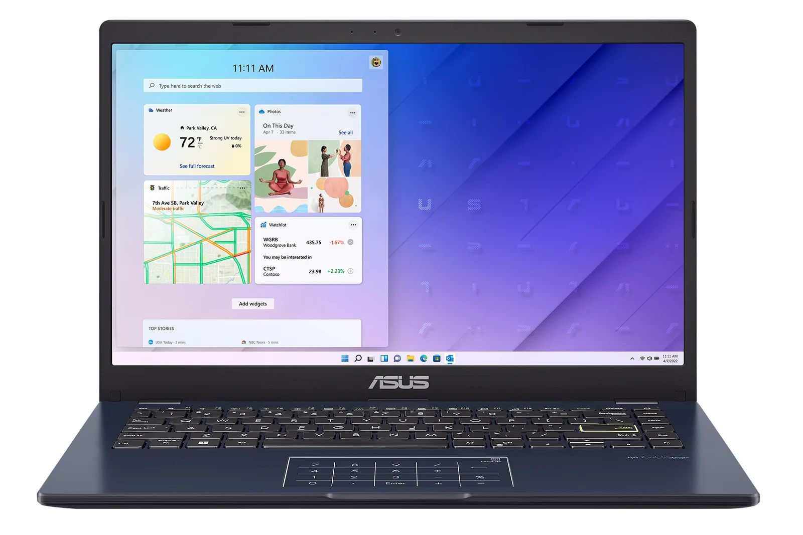 لپ تاپ 14 اینچی ایسوس مدل VivoBook Go E410KA Pentium Silver N6000 4GB 64GB eMMC+512GB SSD