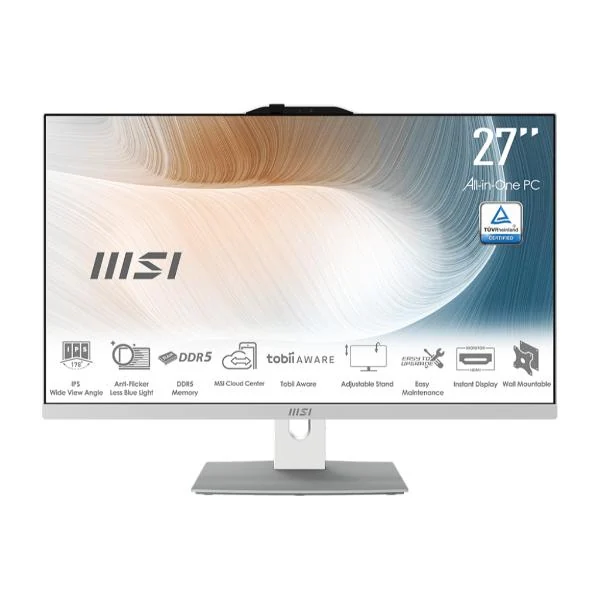 کامپیوتر All in One ام اس آی 27 اینچی مدل Modern AM272P 1M Core 7 150U 16GB 1TB Iris Xe