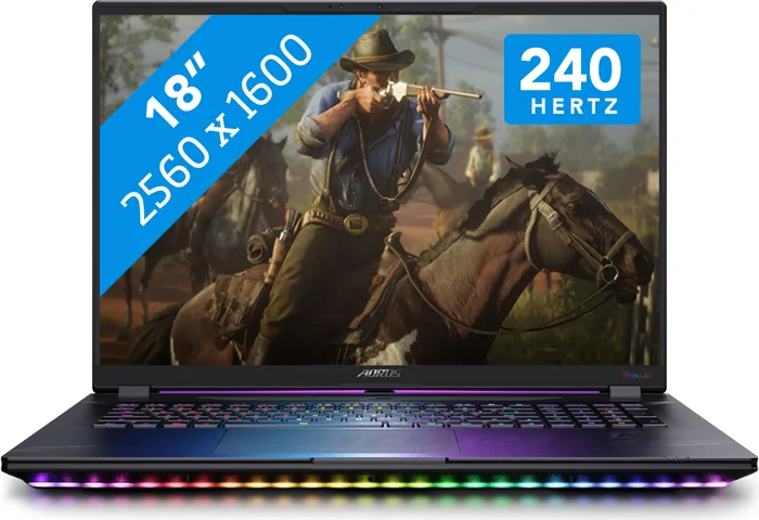 لپ تاپ 18 اینچی گیمینگ گیگابایت مدل AORUS MASTER 18 Ultra 9 275HX 64G 2TB SSD 24G RTX 5090