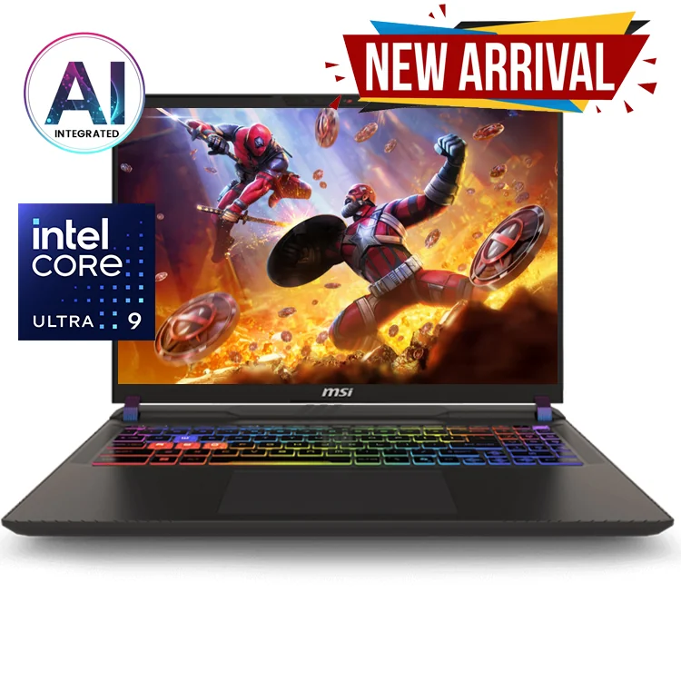 لپ تاپ 16 اینچی گیمینگ ام اس آی مدل Vector 16 HX AI A2XWIG Ultra 9 275HX 32GB 1TB SSD 16GB RTX5080