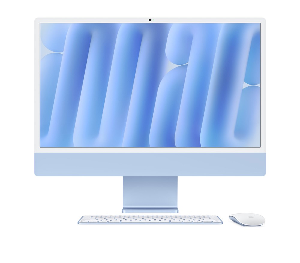 آل این وان 24 اینچی اپل مدل iMac MWV13 2024 M4 10 Core 16GB 256SSD 10 Core GPU 24 inch Retian 4.5K Blue All ln One