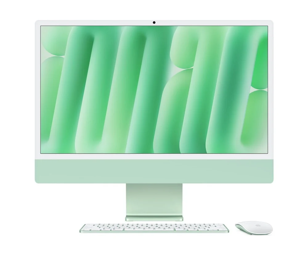آل این وان 24 اینچی اپل مدل iMac Z1E4000GR 2024 M4 8 Core 16GB 512SSD 8 Core GPU 24 inch Retina 4.5K Green All ln One