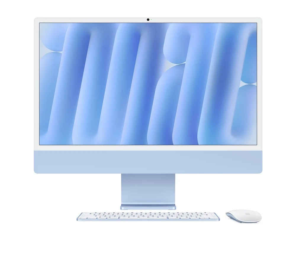 آل این وان 24 اینچی اپل iMac 2024 M4 10 Core 24GB 512SSD 10 Core GPU 24 inch Retian 4.5K Blue All ln One-Nano Texture