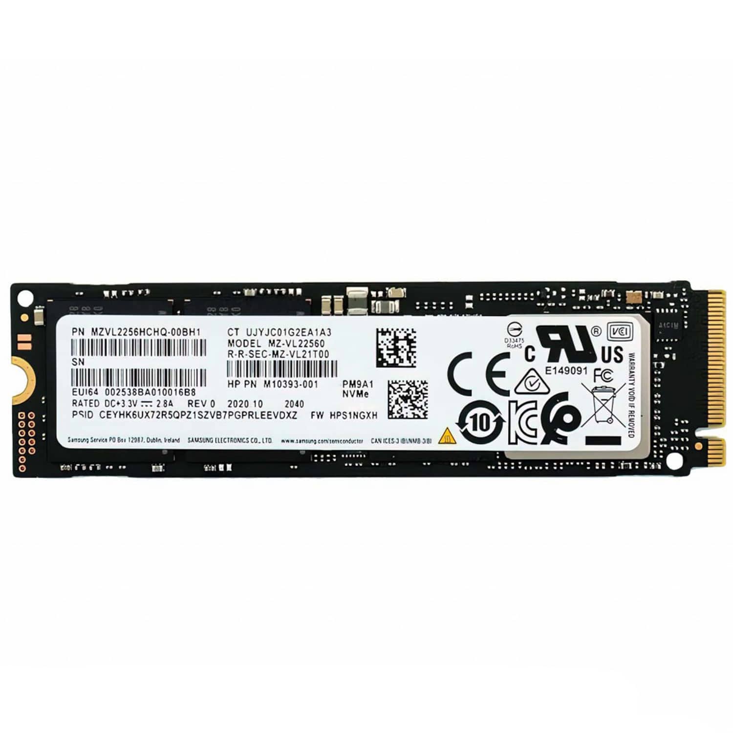 اس اس دی اینترنال M.2 NVMe سامسونگ مدل Samsung PM9A1 ظرفیت ۱ ترابایت