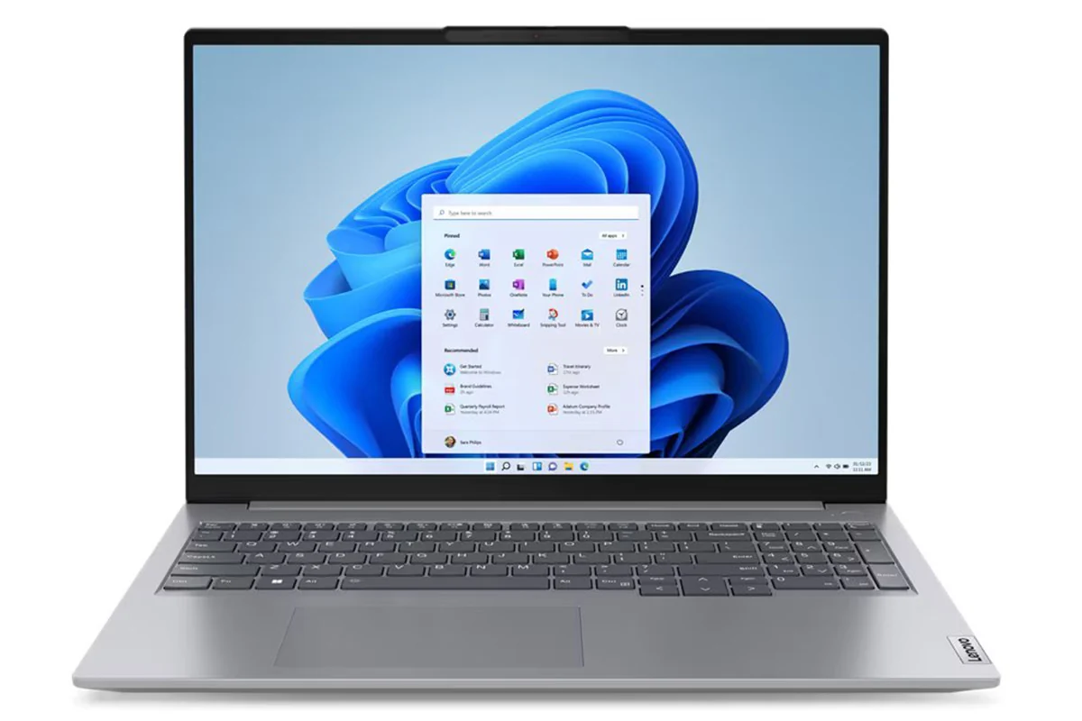 لپ تاپ لنوو 16 اینچی مدل ThinkBook 16 i3 1315U 16GB D5 512GB WUXGA 60Hz