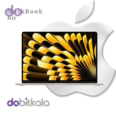 مک بوک ایر 15 اینچی اپل مدل MDVE4 با تراشه M5 رم 16 گیگابایت حافظه 1ترابایت رنگ استارلایت 2026
