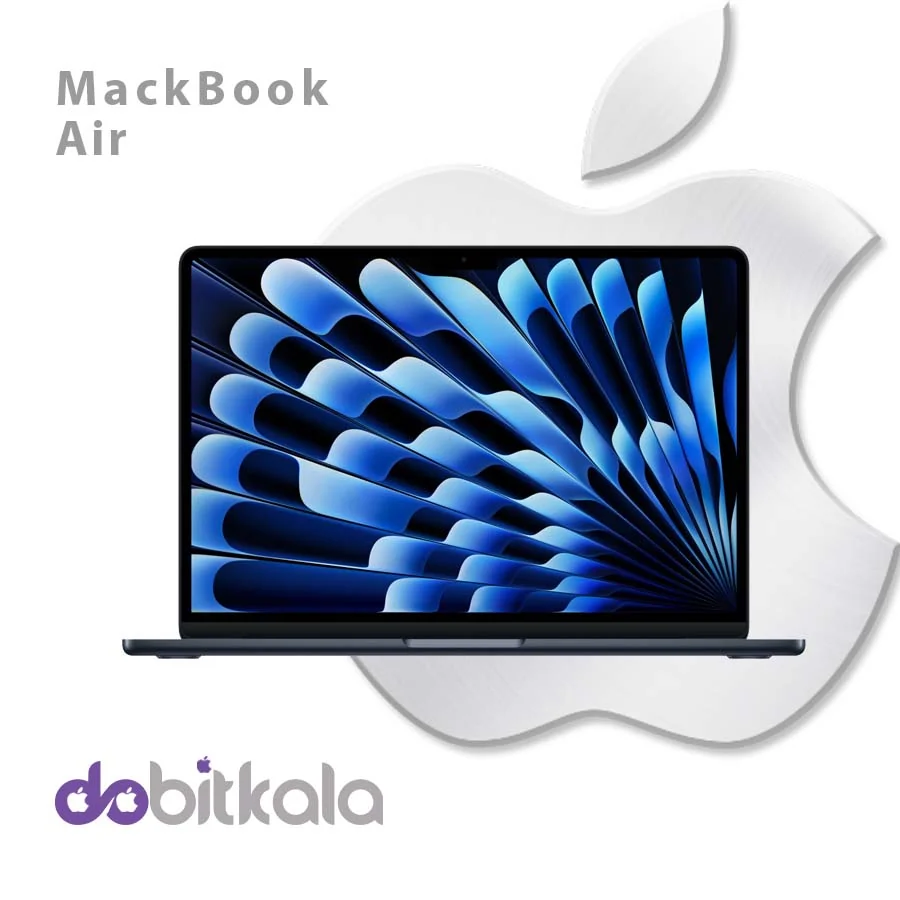 مک بوک ایر 15 اینچی اپل مدل MDVF4 با تراشM5 رم 24 گیگابایت حافظه 1ترابایت رنگ استارلایت 2026