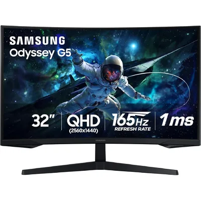 مانیتور گیمینگ 32 اینچ سامسونگ Odyssey G5 G55C مدل LS32CG552EO