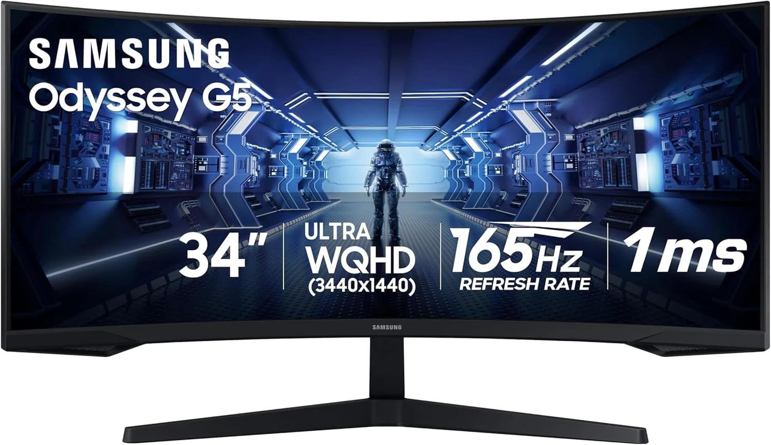 مانیتور گیمینگ 34 اینچ سامسونگ Odyssey G5 مدل LC34G55TW