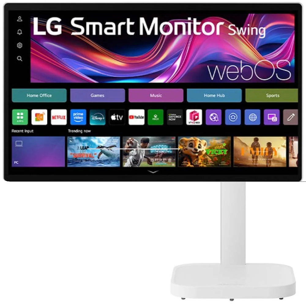 مانیتور 32 اینچ ال جی مدل 32U889SA-W با وضوح 4K UHD، USB-C و Wi-Fi