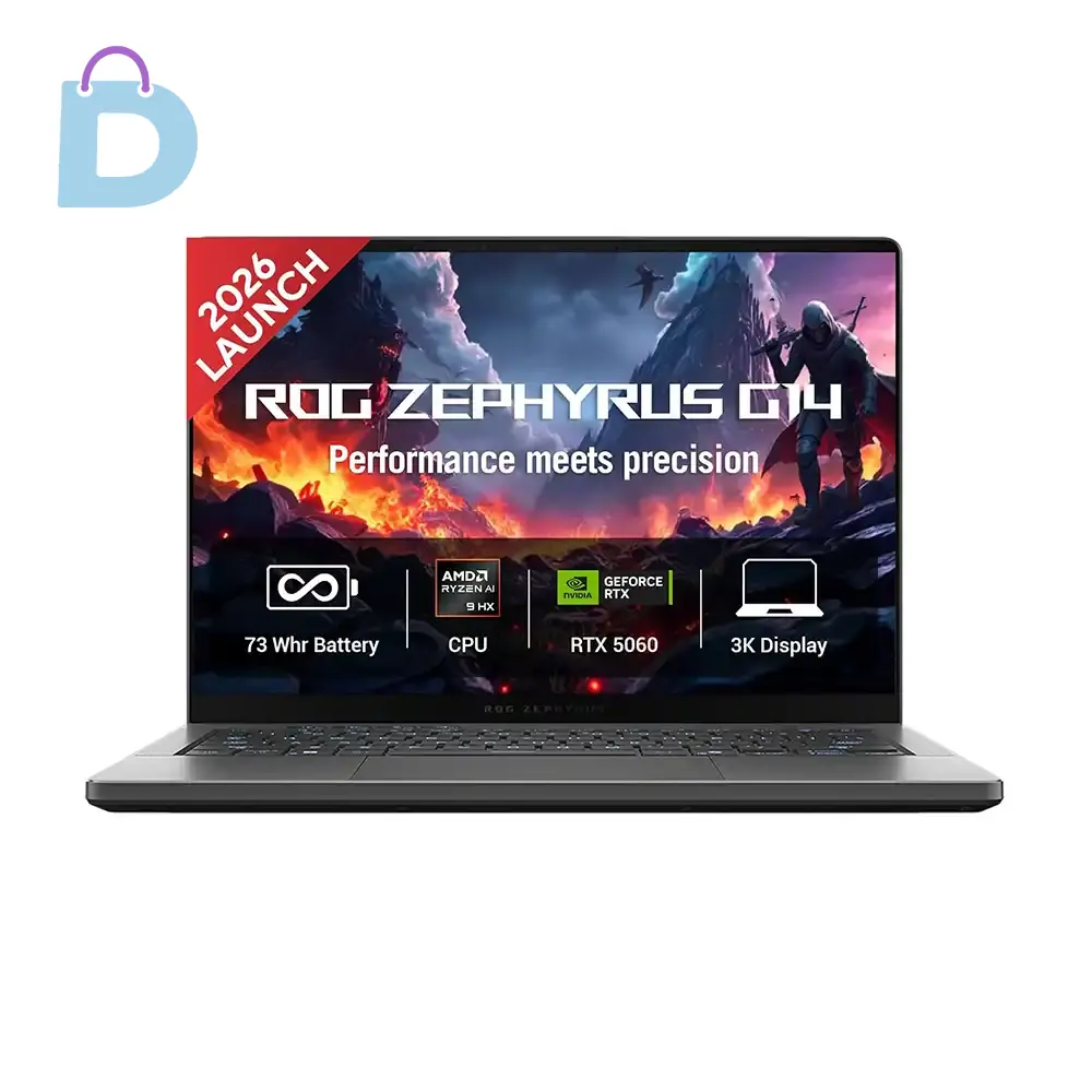 لپ تاپ 14 اینچی گیمینگ ایسوس مدل  ROG Zephyrus GA403GM Ryzen AI 9 (465) 16GB 1TB SSD 8GB RTX5060 3K OLED 120Hz + PACK