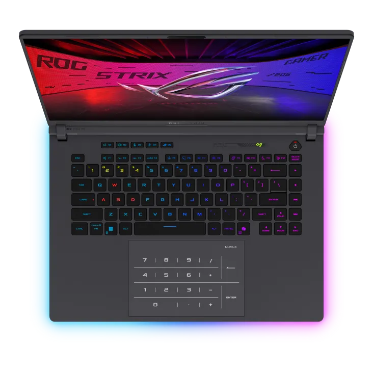 کیبورد RGB لپ تاپ گیمینگ ایسوس ROG Strix G16